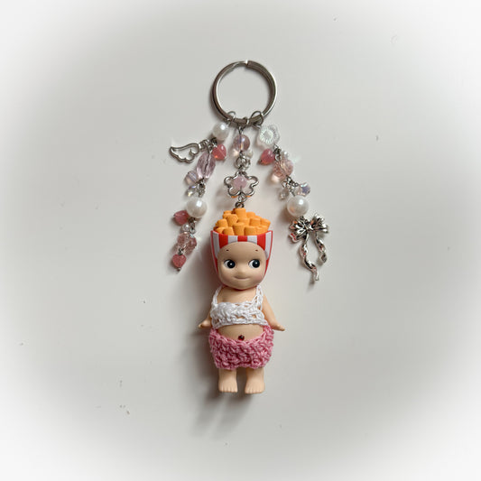 Sonny Angel Snacks Series Beaded Keychain - French Fries