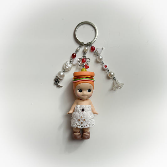Sonny Angel Snacks Series Beaded Keychain - Sandwich